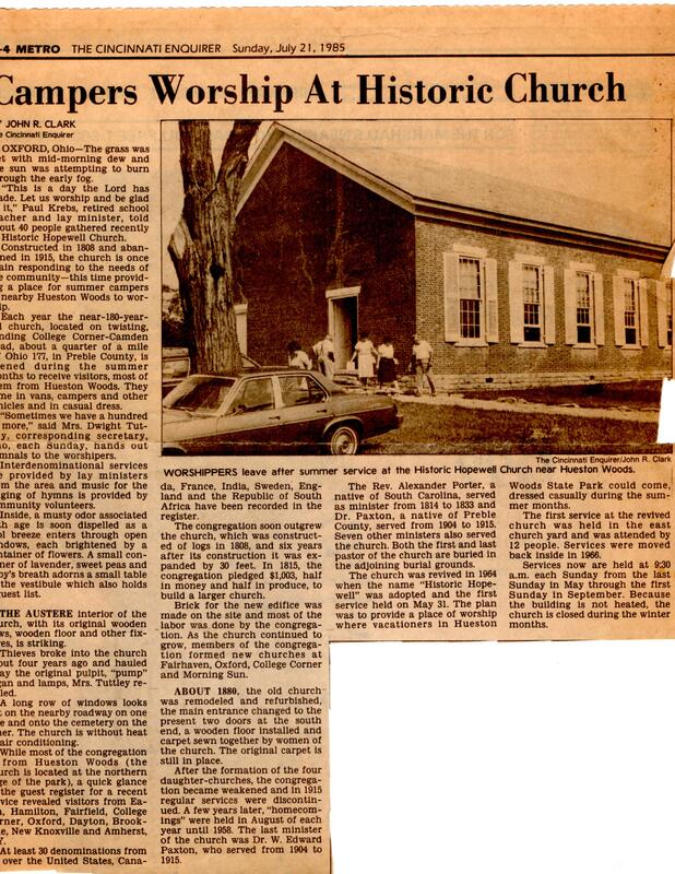 News clip from the Cincinnati Enquirer, titled 